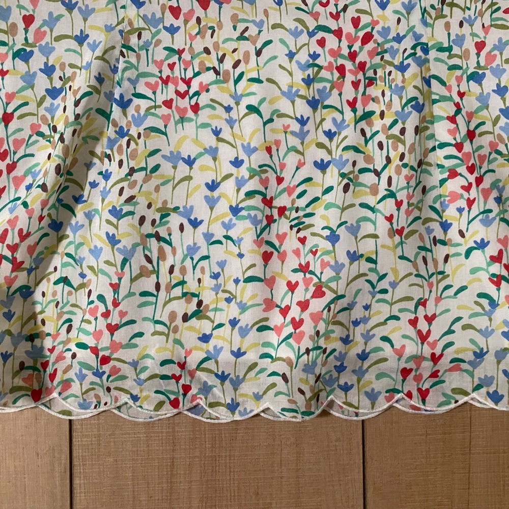 Harold’s Floral Print Spaghetti Strap Top with Blue Ribbon - Size Medium - Picture 8 of 12